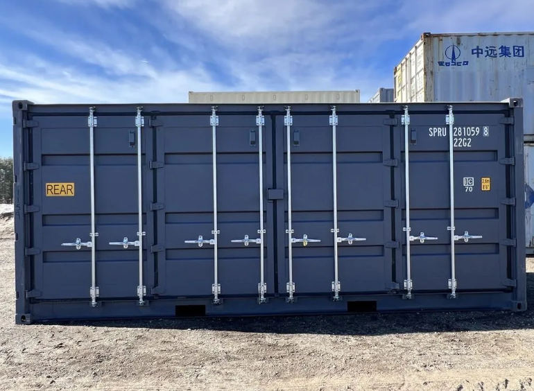 20′ storage container one trip open side