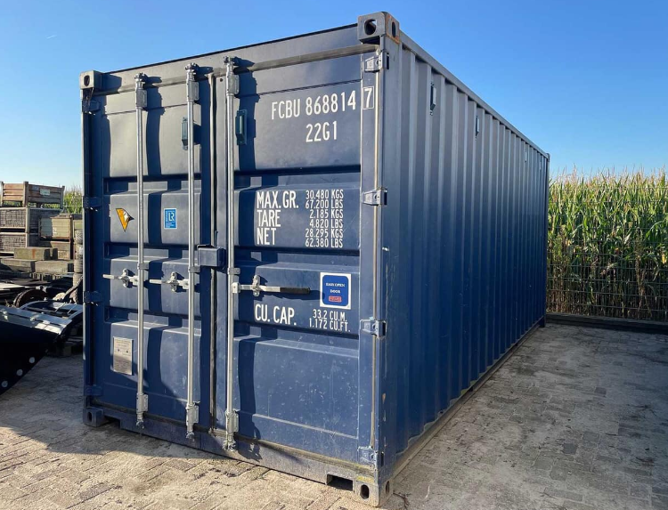 One Trip 40ft Shipping Container (Blue)