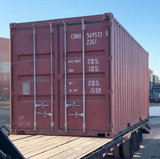 30ft double door new shipping container