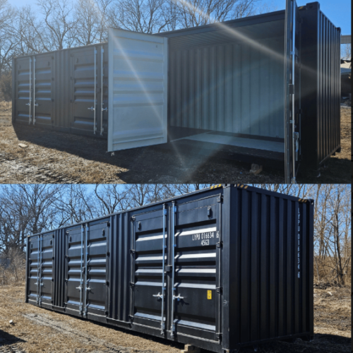 40′ High Cube Container with 3 Doors